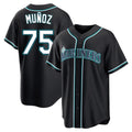 Fenge S.Mariners #75 Andres Munoz Player Black Fashion Home Limited Stitched Jerseys