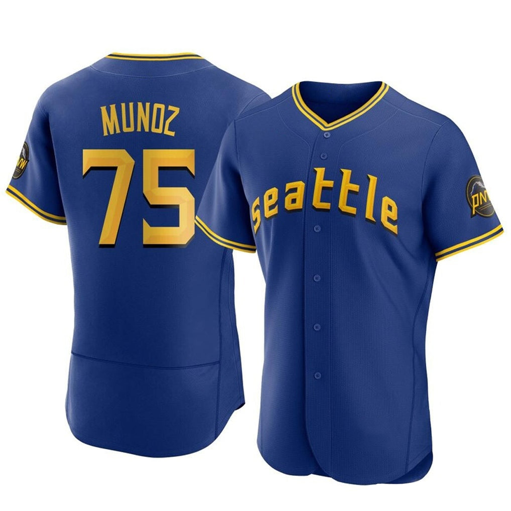 Fenge S.Mariners #75 Andres Munoz Player Royal City Connect Home Limited Elite Stitched Jerseys