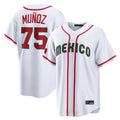 Fenge S.Mariners #75 Andres Munoz Player White 2026 World Classic Home Limited Stitched Jerseys