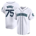 Fenge S.Mariners #75 Andres Munoz Player White Home Limited Stitched Jerseys
