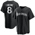 Fenge S.Mariners #8 Dominic Canzone Player Black Home Limited Stitched Jerseys