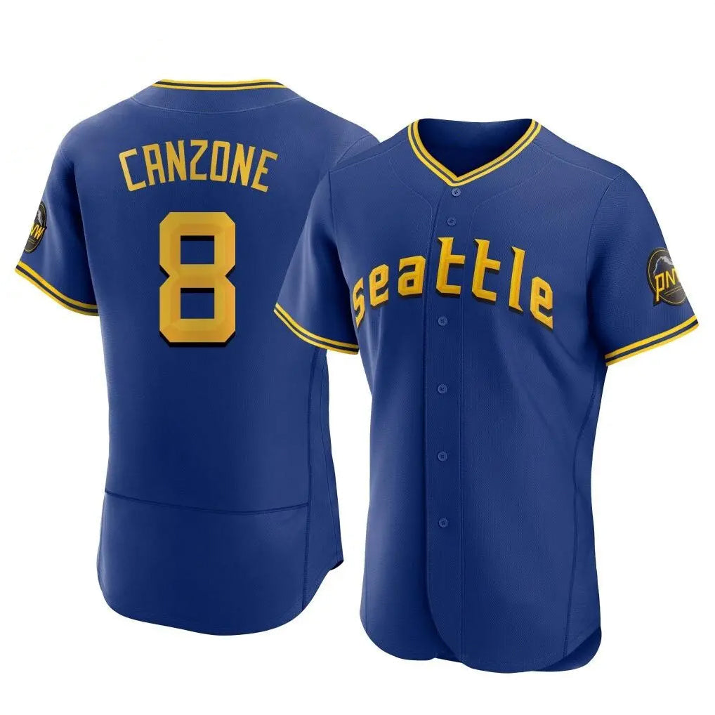 Fenge S.Mariners #8 Dominic Canzone Player Royal City Connect Home Limited Elite Stitched Jerseys