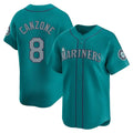 Fenge S.Mariners #8 Dominic Canzone Player Teal Home Limited Stitched Jerseys