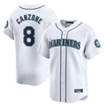 Fenge S.Mariners #8 Dominic Canzone Player White Home Limited Stitched Jerseys