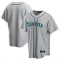 Fenge S.Mariners Blank Player Gray Home Game Stitched Jerseys