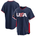 Fenge S.Mariners Blank Player Navy USA 2026 World Classic Road Stitched Jerseys