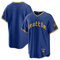 Fenge S.Mariners Blank Player Royal City Connect Home Game Stitched Jerseys