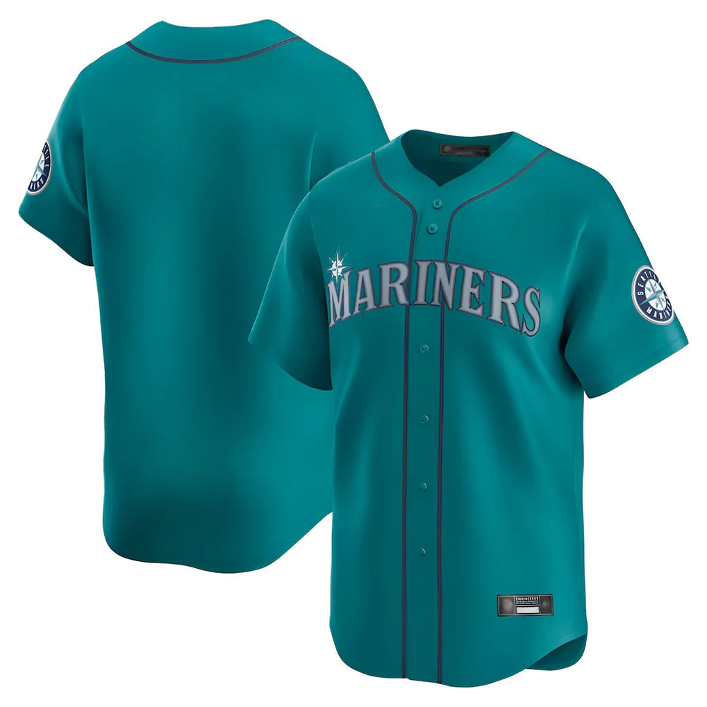 Fenge S.Mariners Blank Player Teal Home Limited Stitched Jerseys