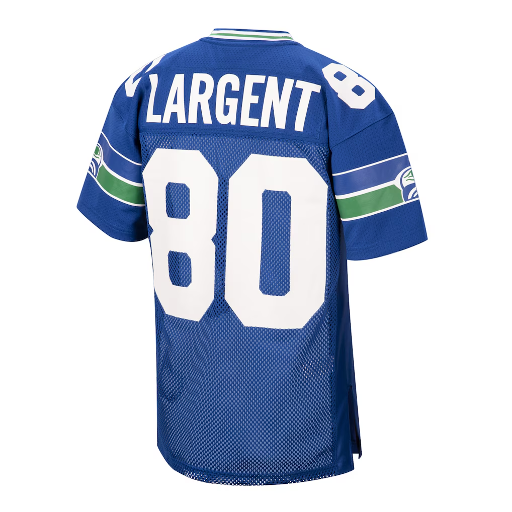 Fenge S.Seahawks 1985 #80 Steve Largent Mitchell & Ness Royal Authentic Throwback Retired Player Stitched Puhic Jersey