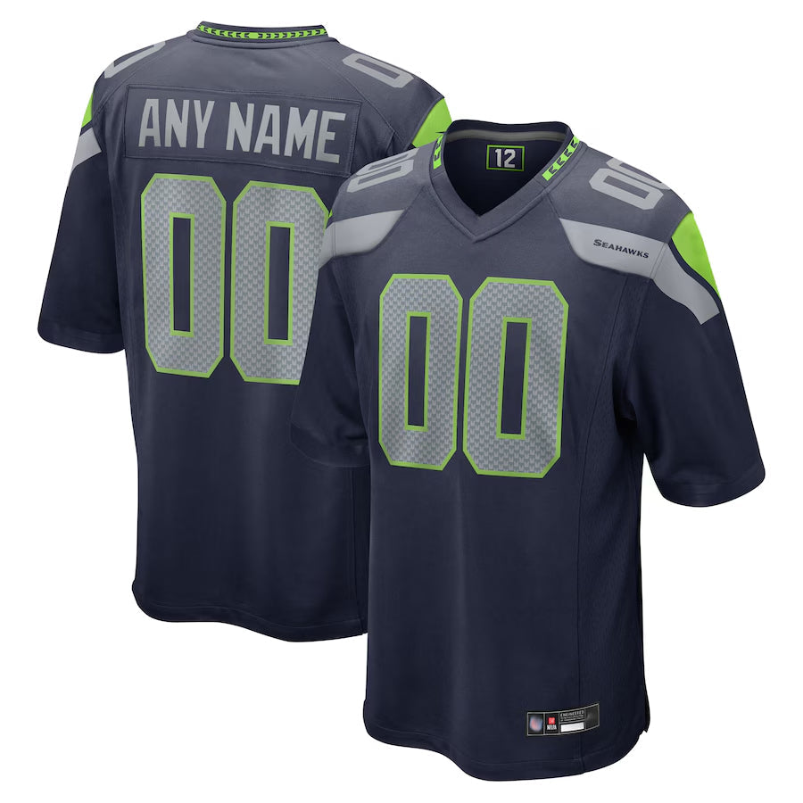 Fenge Custom S.Seahawks Home Game Stitched Jerseys
