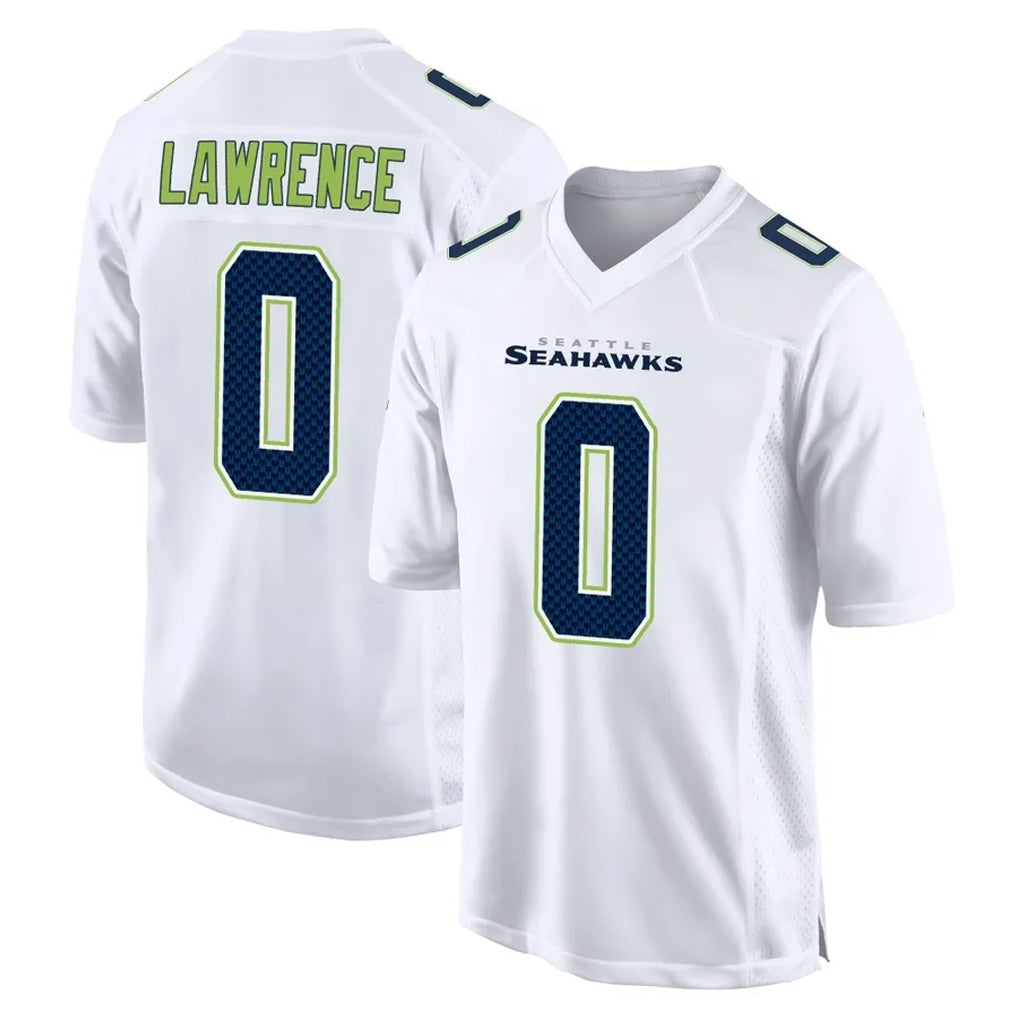 Fenge S.Seahawks #0 DeMarcus Lawrence Player White Tundra Fashion Home Game Stitched Jerseys