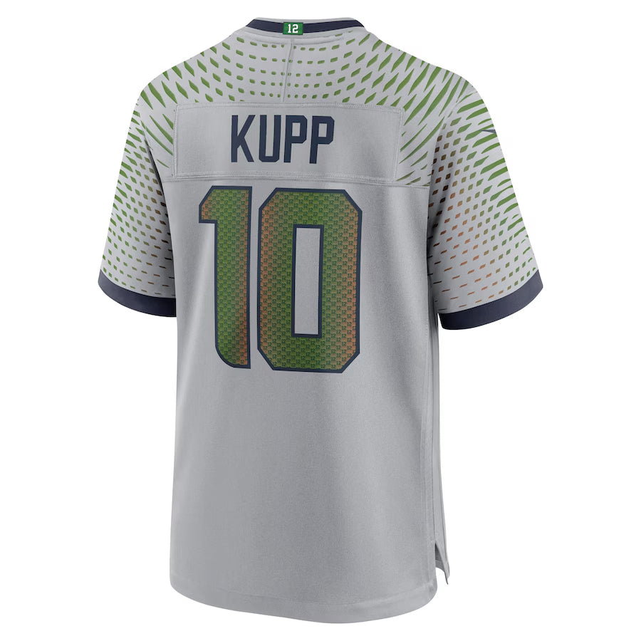 Fenge S.Seahawks #10 Cooper Kupp Player Gray Rivalries Collection Game Stitched Jerseys