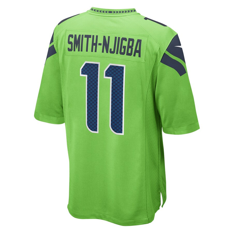 Fenge S.Seahawks #11 Jaxon Smith-Njigba Neon Green Game Stitched Jerseys