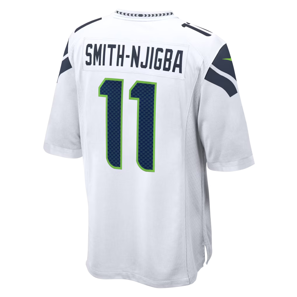 Fenge S.Seahawks #11 Jaxon Smith-Njigba White Game Stitched Jerseys