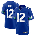 Fenge S.Seahawks #12 12s Royal Throwback Player Game Jersey Stitched American Stitched Jerseys