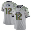 Fenge S.Seahawks #12 12th Fan Player Grey Limited 2025 Rivalries Collection Home Game Stitched Jerseys