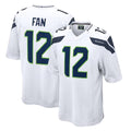 Fenge S.Seahawks #12 12th Fan Player White Home Game Stitched Jerseys
