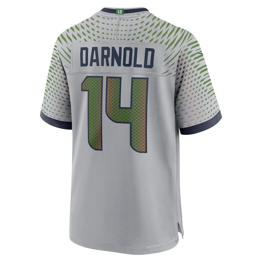 Fenge S.Seahawks #14 Sam Darnold 2025 Rivalries Collection Game Wolf Gray Stitched Jerseys