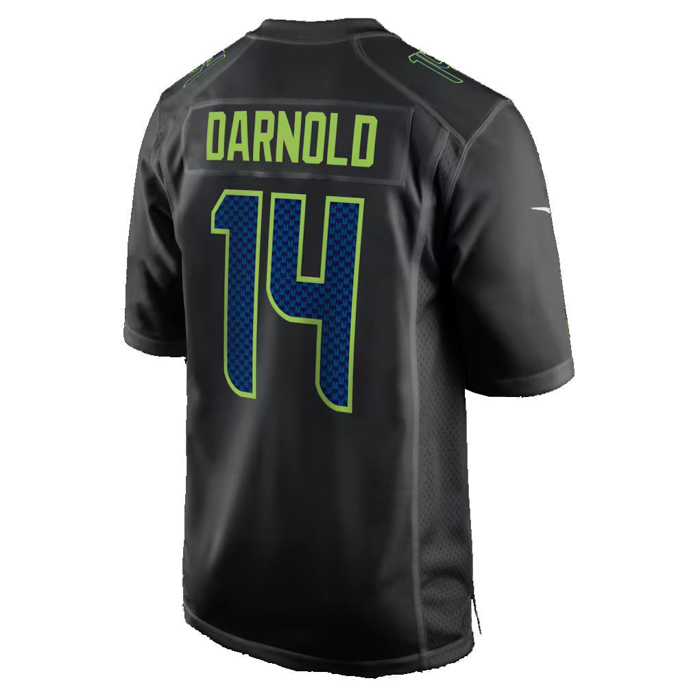 Fenge S.Seahawks #14 Sam Darnold Black Fashion Game Stitched Jerseys
