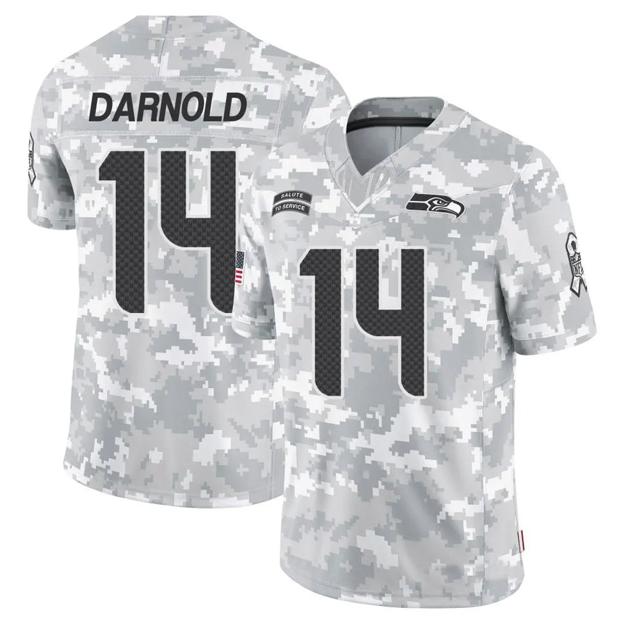 Fenge S.Seahawks #14 Sam Darnold Player Arctic Camo Salute to Service Limited Football Jerseys