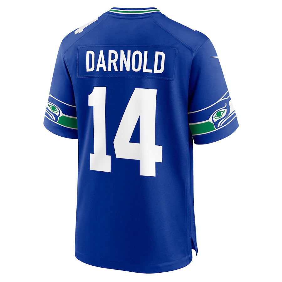 Fenge S.Seahawks #14 Sam Darnold Player Royal Alternate Game Football Jerseys
