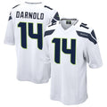 Fenge S.Seahawks #14 Sam Darnold Player White Home Game Football Jerseys