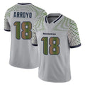 Fenge S.Seahawks #18 Elijah Arroyo Player Grey Limited 2025 Rivalries Collection Home Game Stitched Jerseys