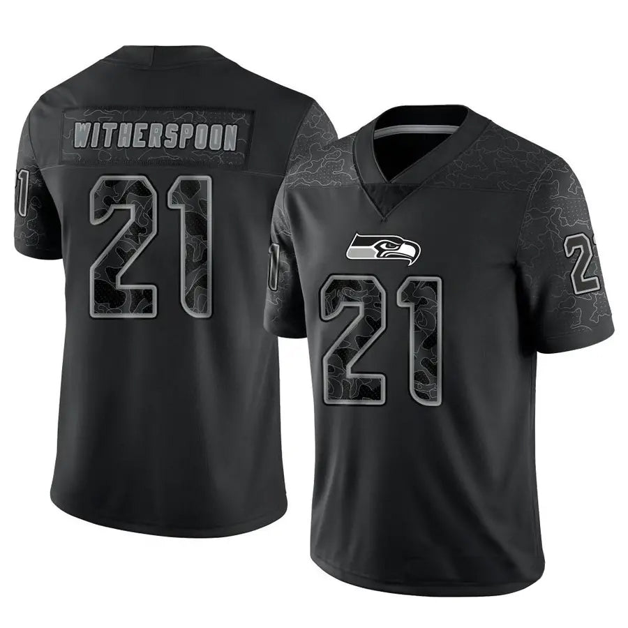 Fenge S.Seahawks #21 Devon Witherspoon Player Black RFLCTV Limited Stitched Jerseys