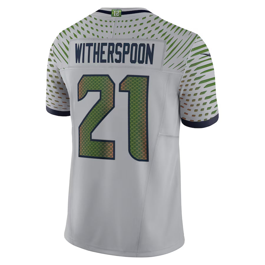 Fenge S.Seahawks #21 Devon Witherspoon Player Gray Rivalries Collection Limited Stitched Jerseys