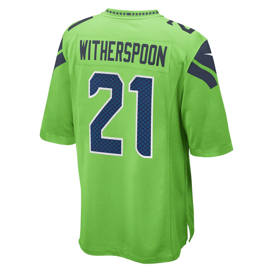 Fenge S.Seahawks #21 Devon Witherspoon Player Green Home Game Stitched Jerseys