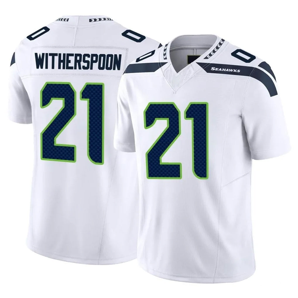Fenge S.Seahawks #21 Devon Witherspoon Player White Limited Vapor F.U.S.E. Home Game Stitched Jerseys