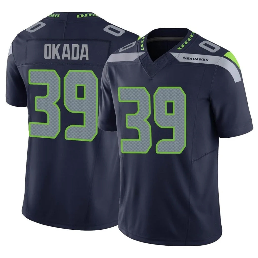 Fenge S.Seahawks #39 Ty Okada Player Navy Limited Vapor F.U.S.E. Home Game Stitched Jerseys