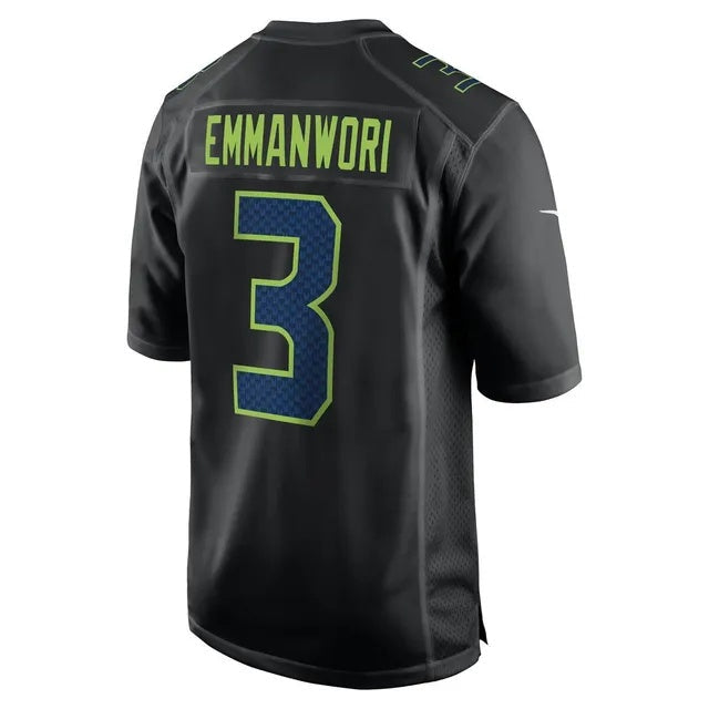 Fenge S.Seahawks #3 Nick Emmanwori Black Fashion Game Stitched Jerseys