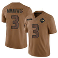 Fenge S.Seahawks #3 Nick Emmanwori Player Brown Salute To Service Limited Football Jerseys