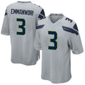 Fenge S.Seahawks #3 Nick Emmanwori Player Grey Game Football Jerseys