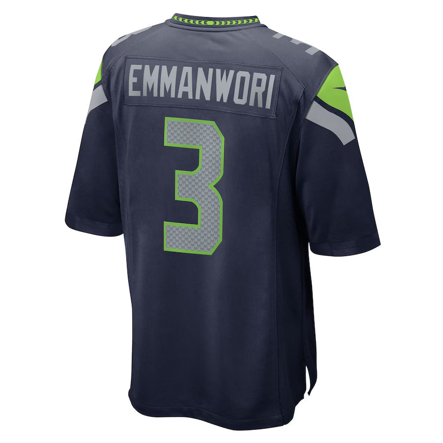 Fenge S.Seahawks #3 Nick Emmanwori Player Navy Home Game Football Jersey