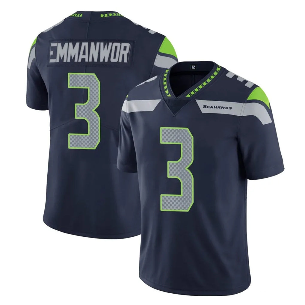 Fenge S.Seahawks #3 Nick Emmanwori Player Navy Limited Vapor Untouchable Home Game Stitched Jerseys