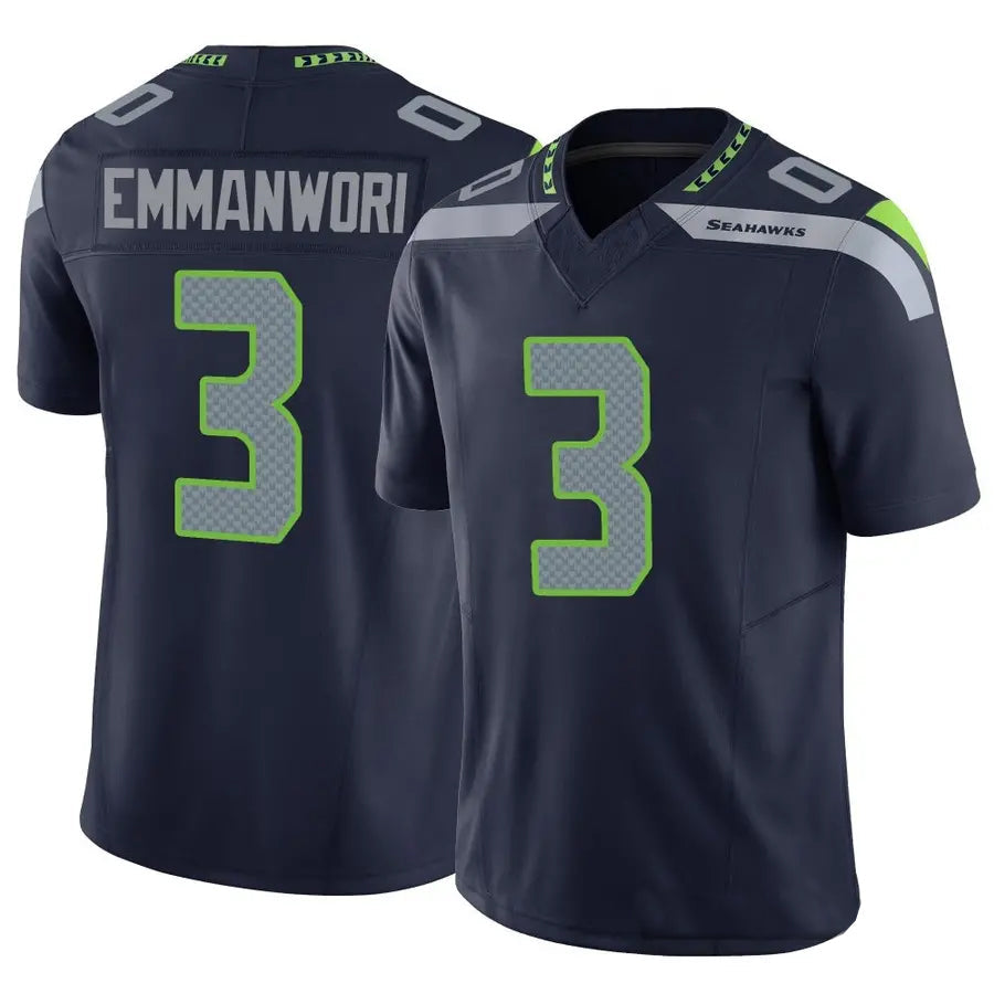 Fenge S.Seahawks #3 Nick Emmanwori Player Navy Vapor F.U.S.E. Limited Football Jerseys