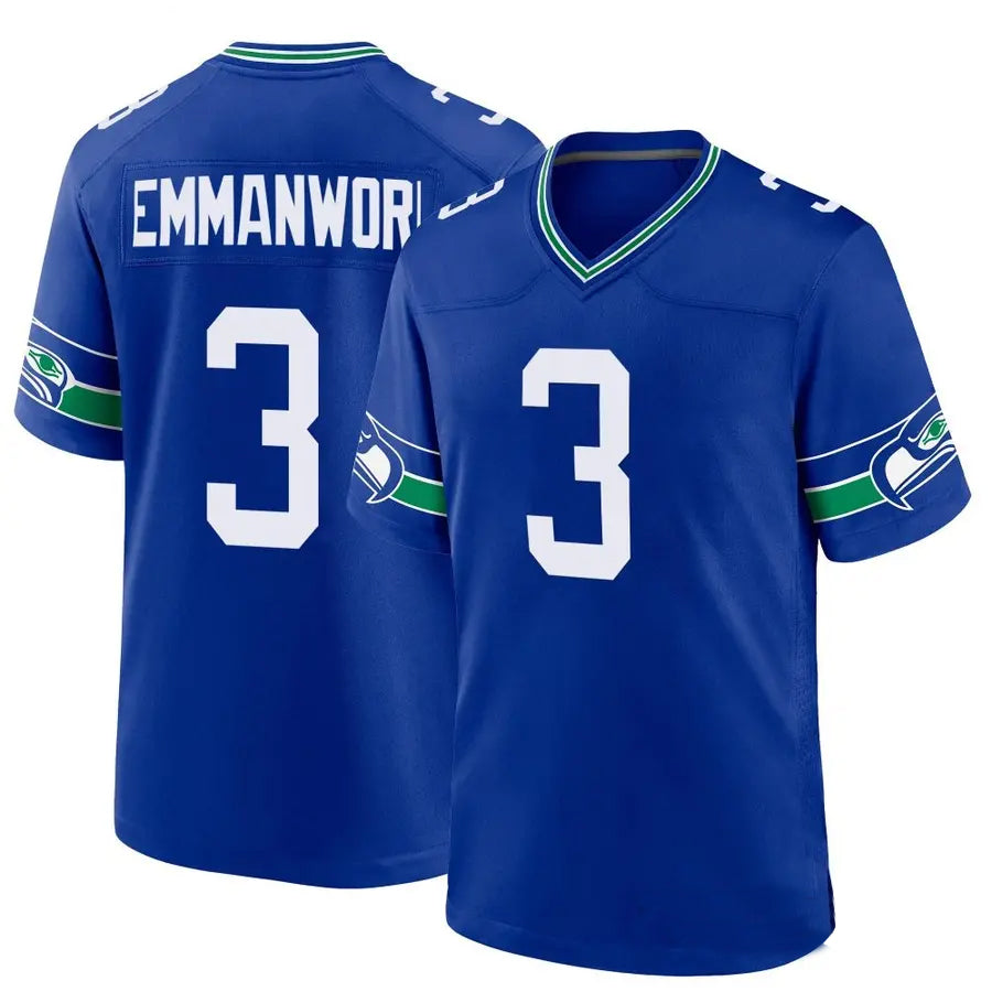 Fenge S.Seahawks #3 Nick Emmanwori Player Royal Game Stitched Jerseys