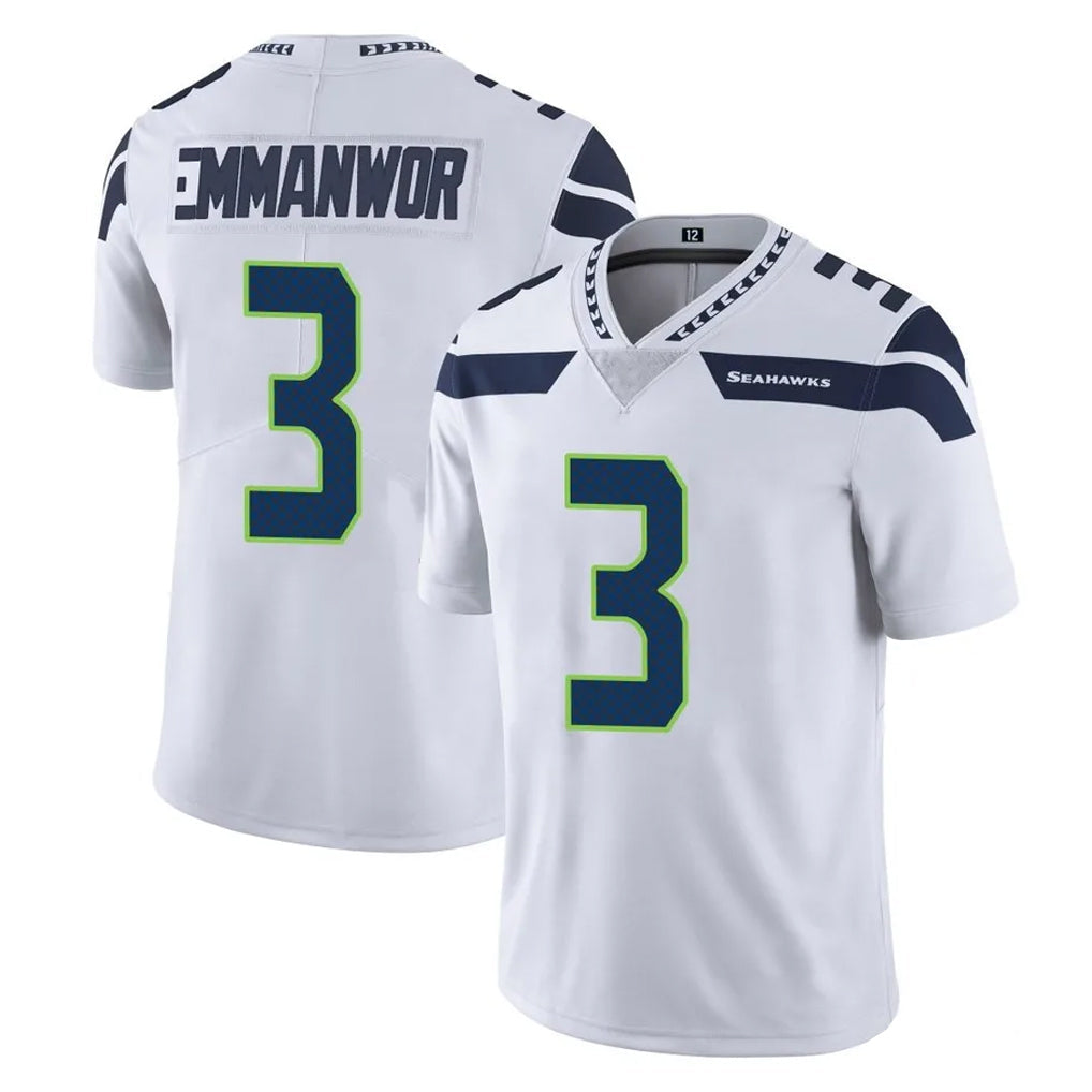Fenge S.Seahawks #3 Nick Emmanwori Player White Limited Vapor Untouchable Home Game Stitched Jerseys