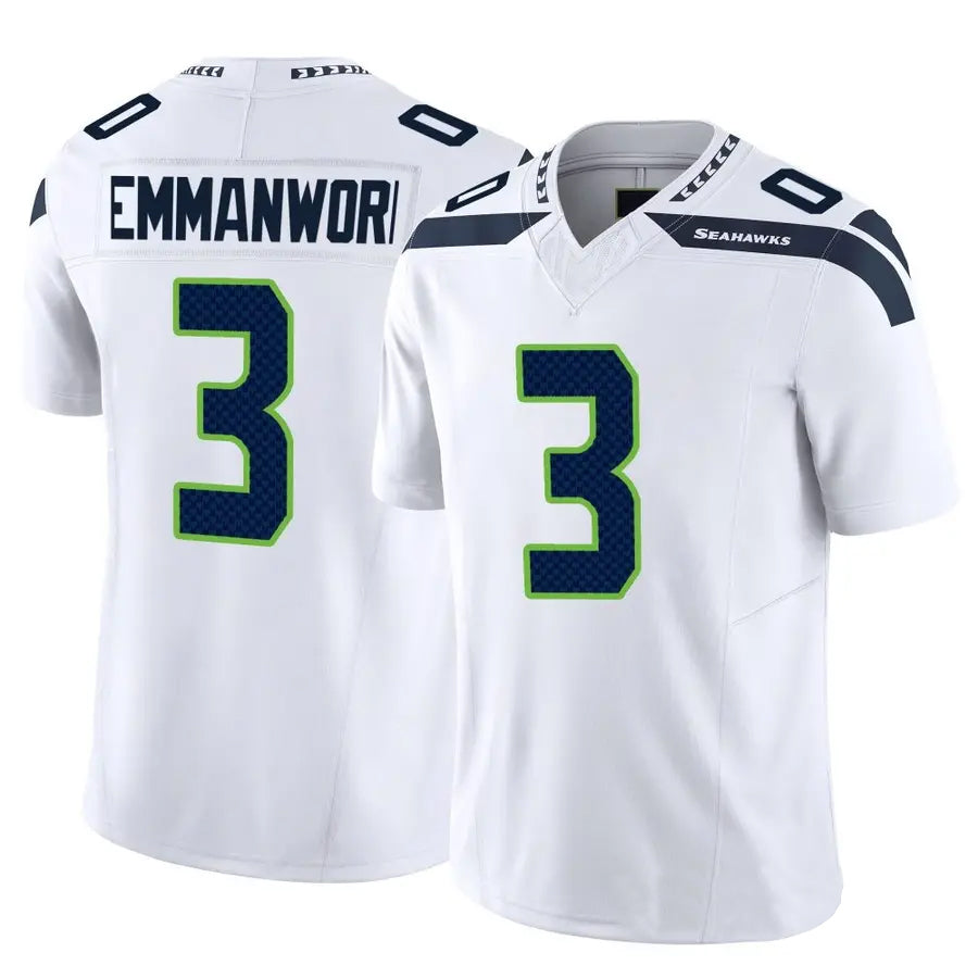 Fenge S.Seahawks #3 Nick Emmanwori Player White Vapor F.U.S.E. Limited Football Jerseys
