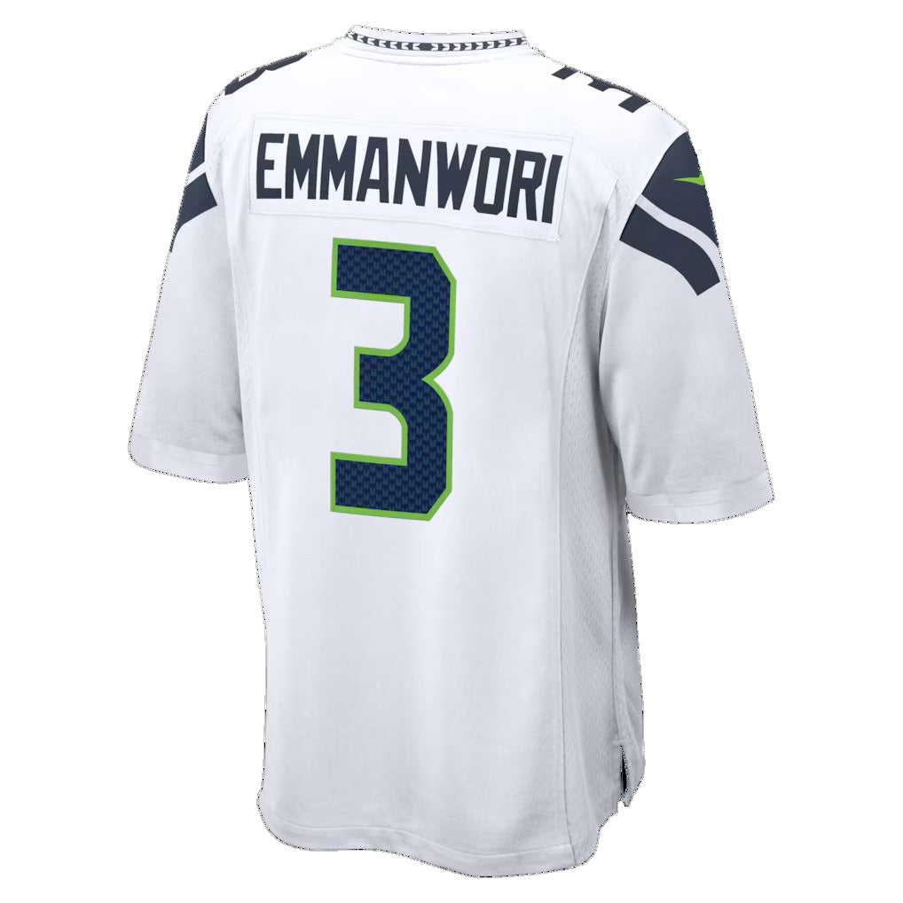 Fenge S.Seahawks #3 Nick Emmanwori Player White Home Game Football Jerseys