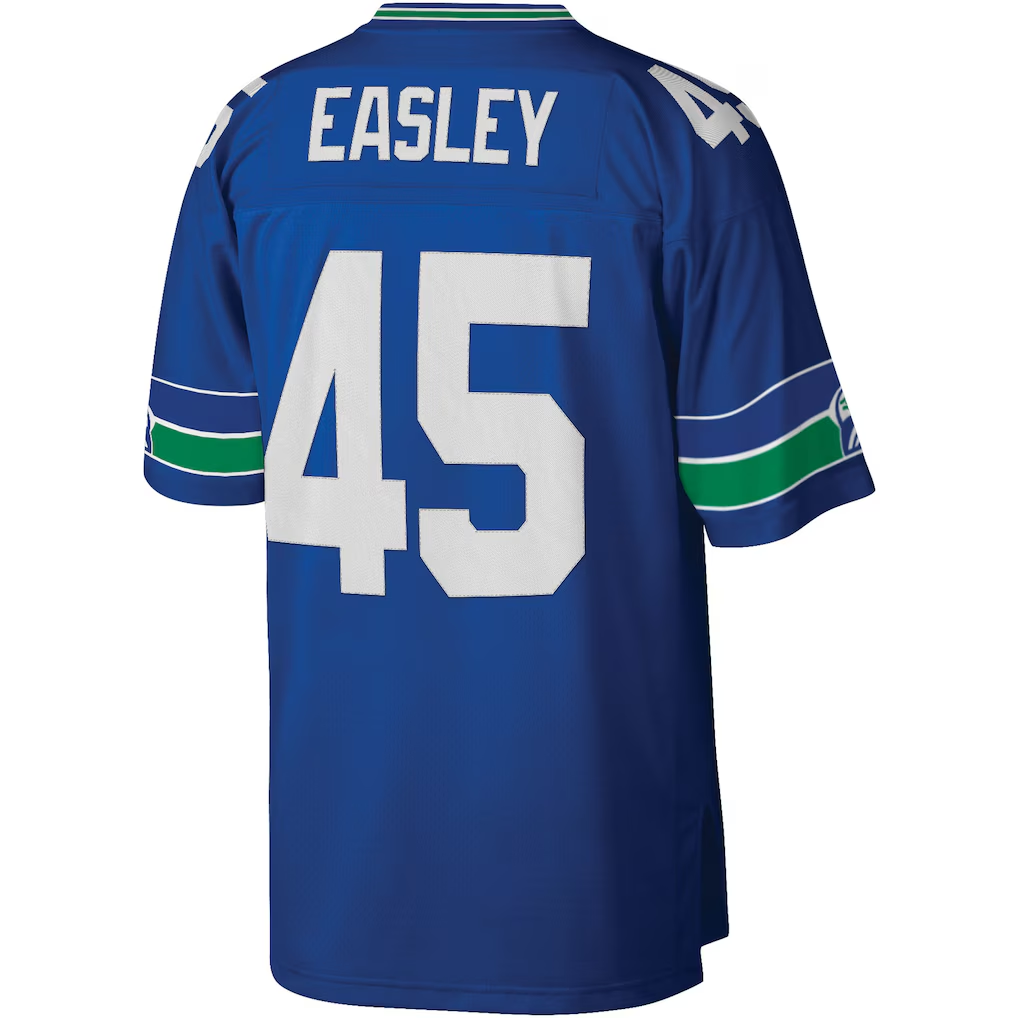 Fenge S.Seahawks #45 Kenny Easley Mitchell & Ness Royal Legacy Replica Jersey