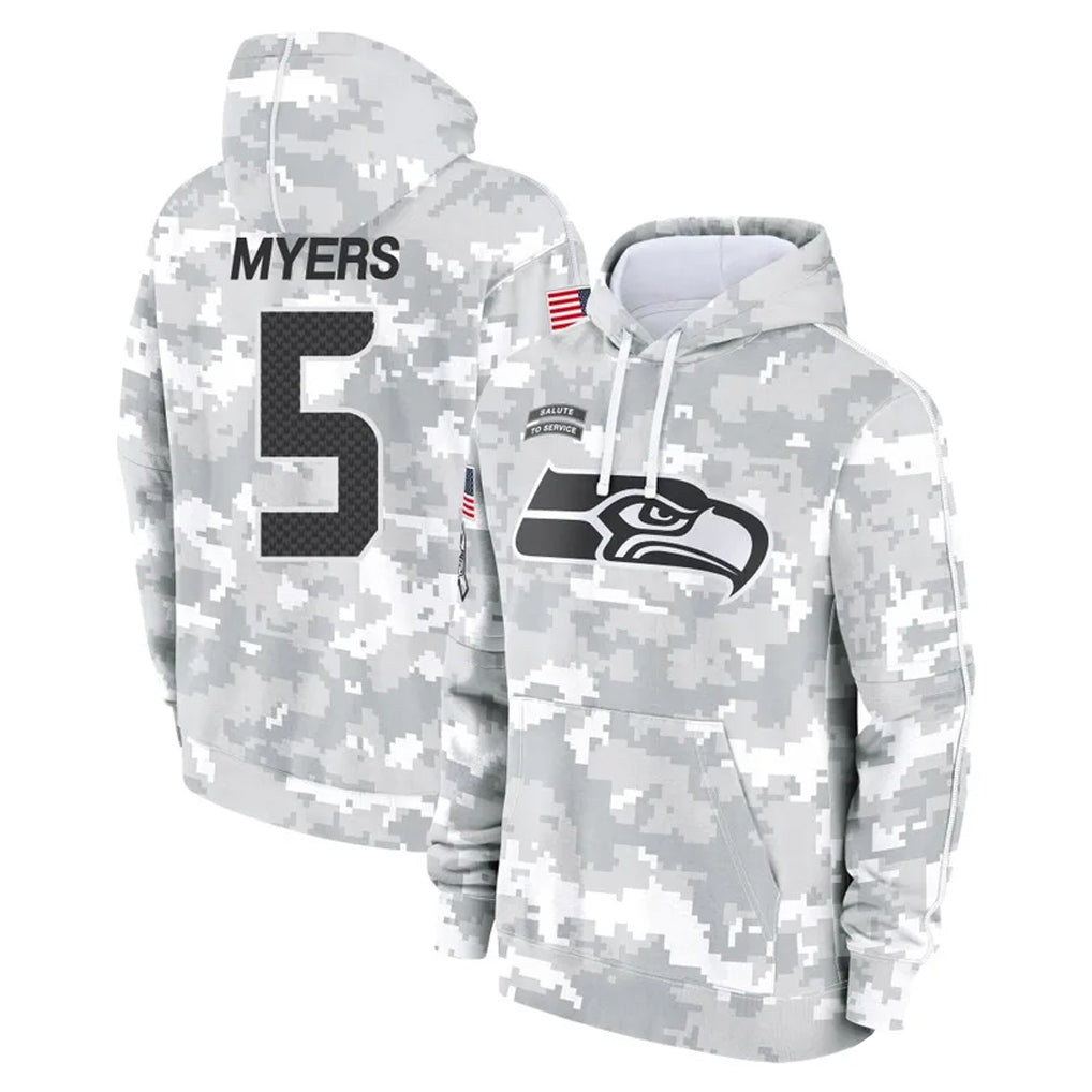 Fenge S.Seahawks #5 Jason Myers Player Arctic Camo Limited Salute to Service Pullover Hoodies Game Stitched Jerseys