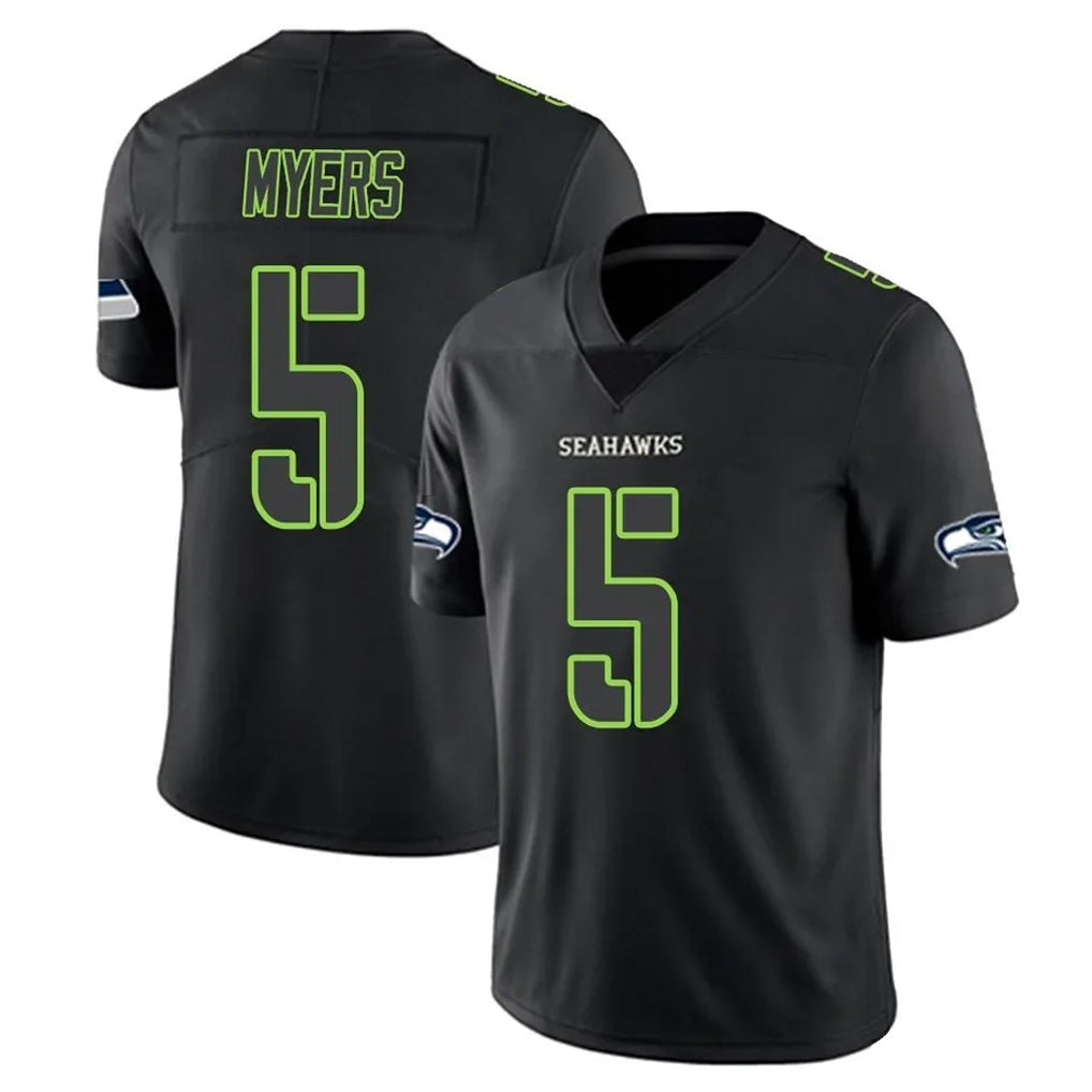 Fenge S.Seahawks #5 Jason Myers Player Black Impact Limited Home Game Stitched Jerseys