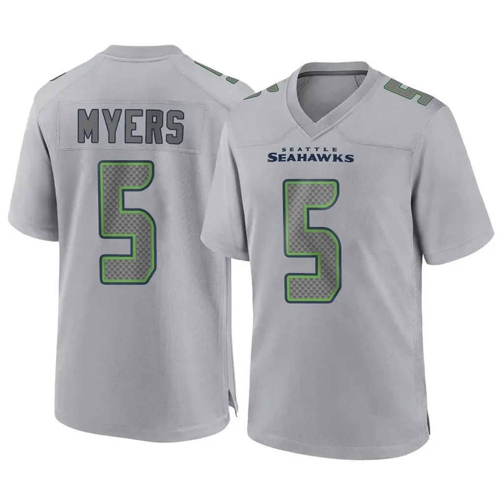Fenge S.Seahawks #5 Jason Myers Player Gray Atmosphere Fashion Home Game Stitched Jerseys