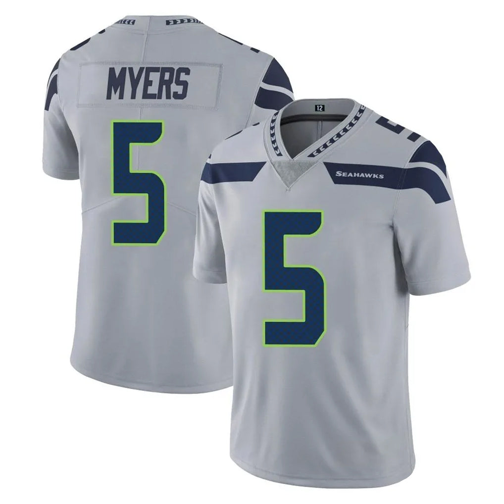 Fenge S.Seahawks #5 Jason Myers Player Gray Limited Vapor Untouchable Home Game Stitched Jerseys