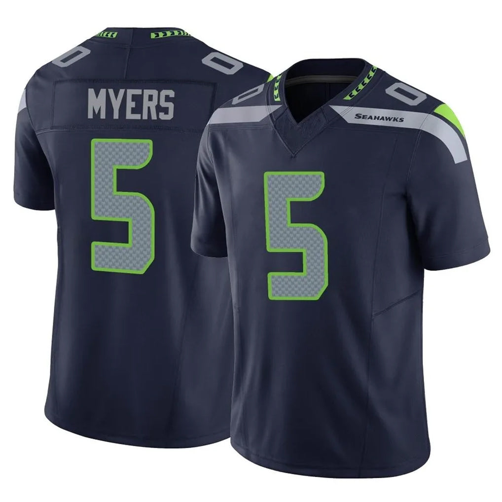 Fenge S.Seahawks #5 Jason Myers Player Navy Limited Vapor F.U.S.E. Home Game Stitched Jerseys