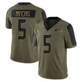 Fenge S.Seahawks #5 Jason Myers Player Olive Salute To Service Limited Game Stitched Jerseys