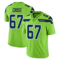 Fenge S.Seahawks #67 Charles Cross Player Green Limited Color Rush Home Game Stitched Jerseys
